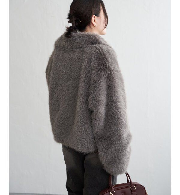 VENCE share style「シャギーファーショートコート」|ブルゾン・スタジャン|