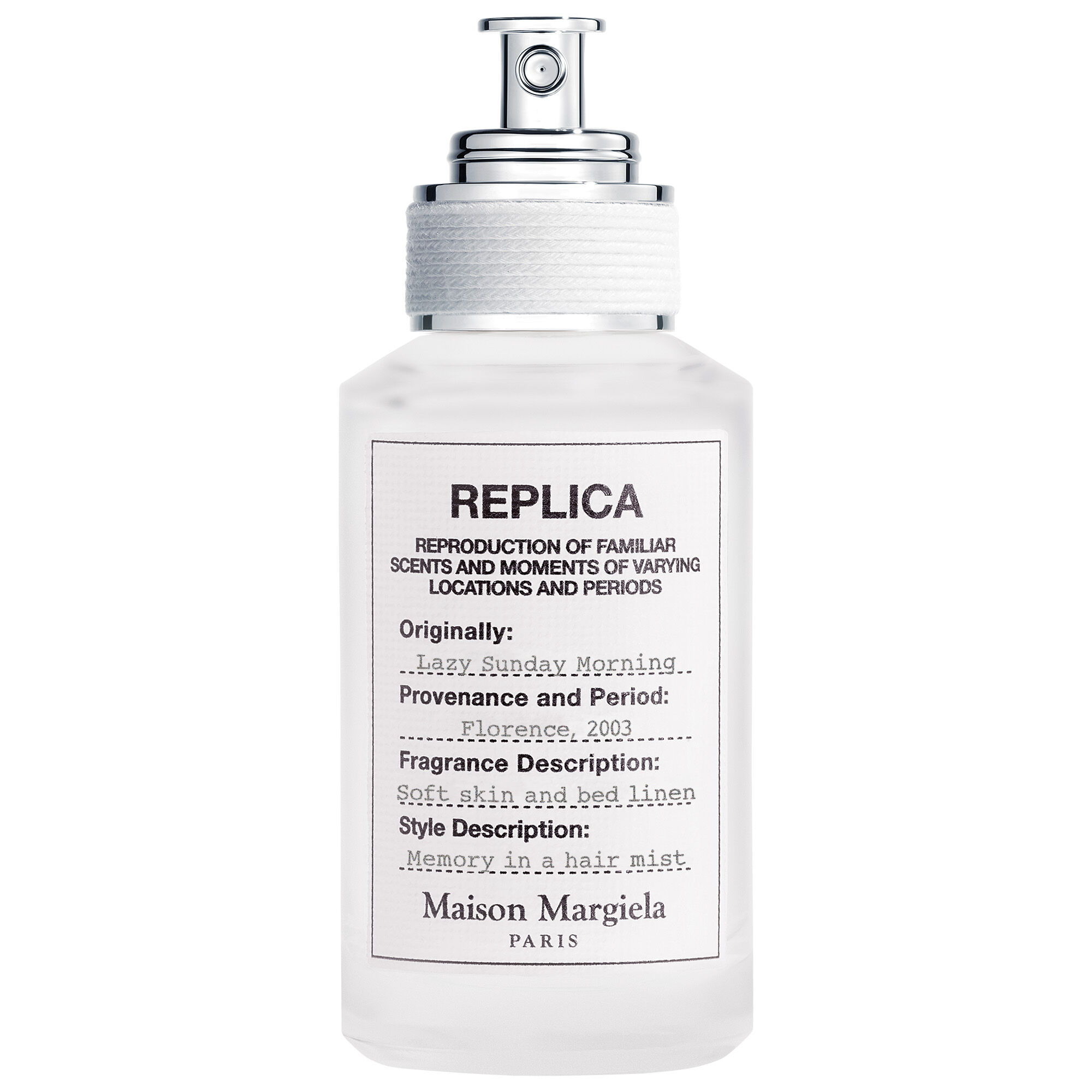Maison Margiela&rsquo;REPLICA&rsquo;Fragrances「レプリカ　ヘアミスト　レイジーサンデー　モーニング やわらかな肌がまとうリネンの香り」|香水・フレグランス|-