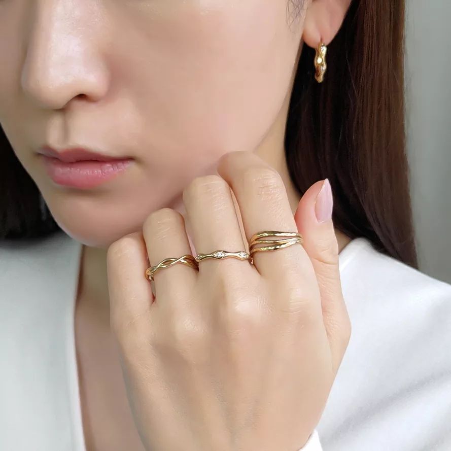  「silver925 ニュアンスクロス リング (ニッケルフリー)」|リング|