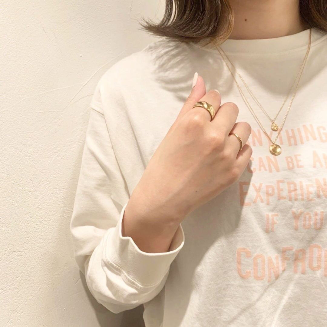  「silver925 コインスムーステクスチャー ネックレス (ニッケルフリー)」|ネックレス|