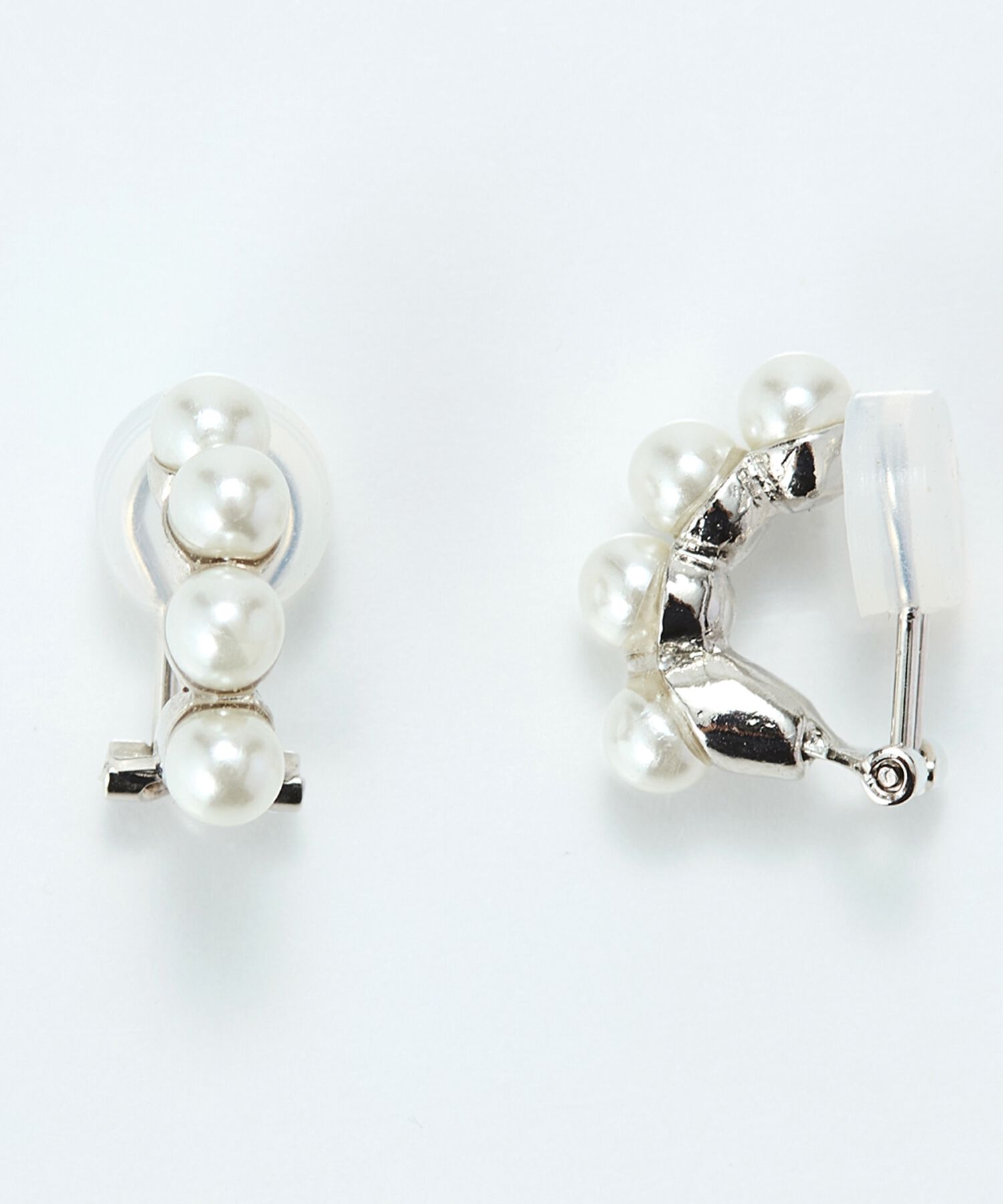 Phoebe「【痛くないシリーズ】ノーブルパールエアリーイヤリング　シルバー」|イヤリング|