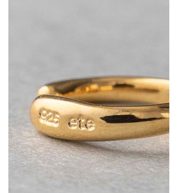 ete「イヤリング&イヤリングチャーム ナチュラルストーン/スパイラル」|イヤリング|