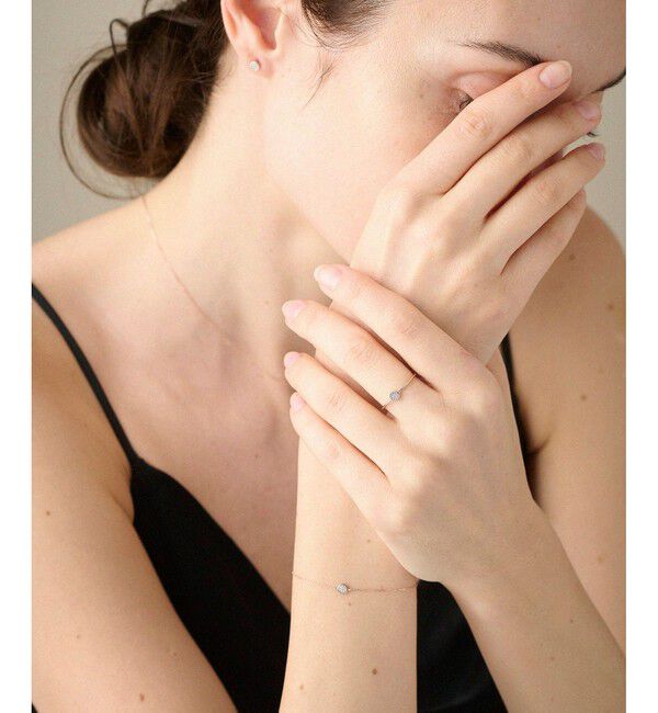 ete「K10MPG ブリリアント ダイヤモンド リング」|リング|