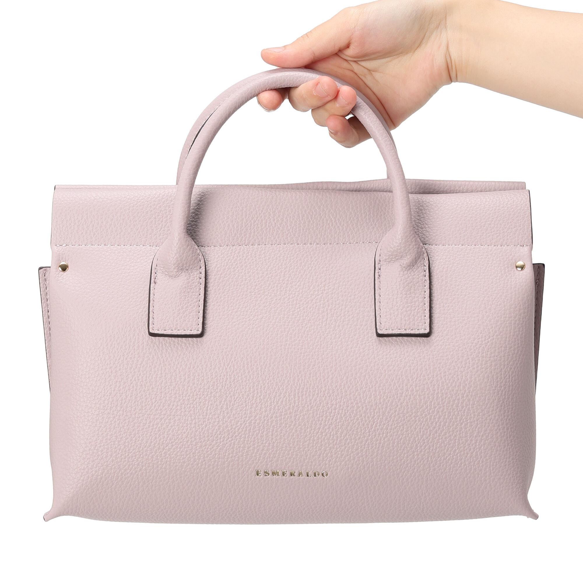  「３ポケットアコーディオントート／ＥＳＭＥＲＡＬＤＯ　ｈａｐｐｉｎｅｓｓ」|ショルダー・メッセンジャー|ラベンダー