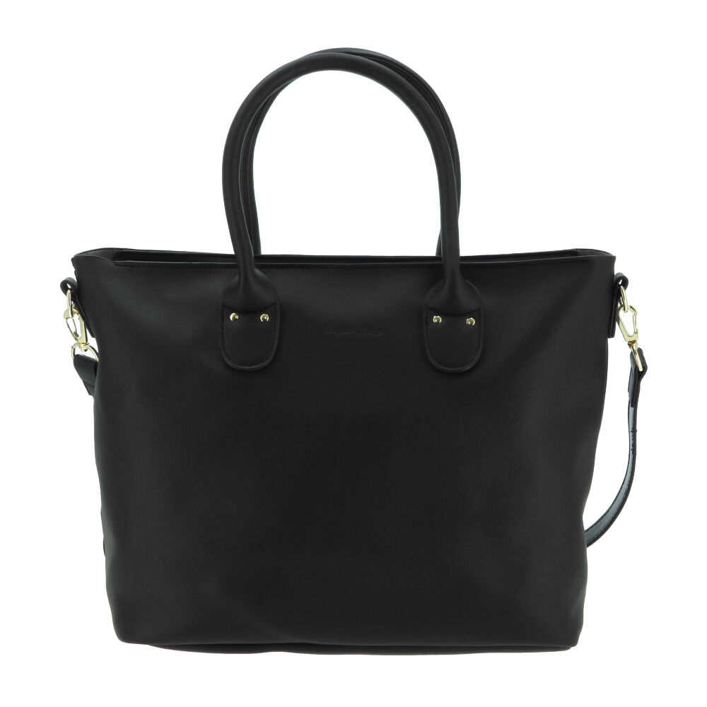 Legato Largo「レガートラルゴ トートバッグ 通販 レディース トート ファスナー付き きれいめ おしゃれ」|トートバッグ|ブラック1