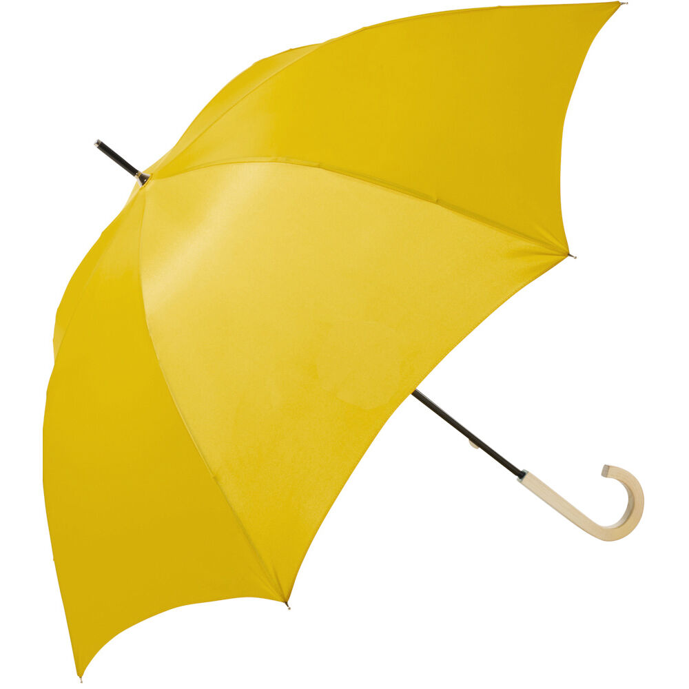 BACKYARD FAMILY「傘 レディース 長傘 耐風 通販 because ユーデイ ブランド グラスファイバー 晴雨兼用」|傘|イエロー1