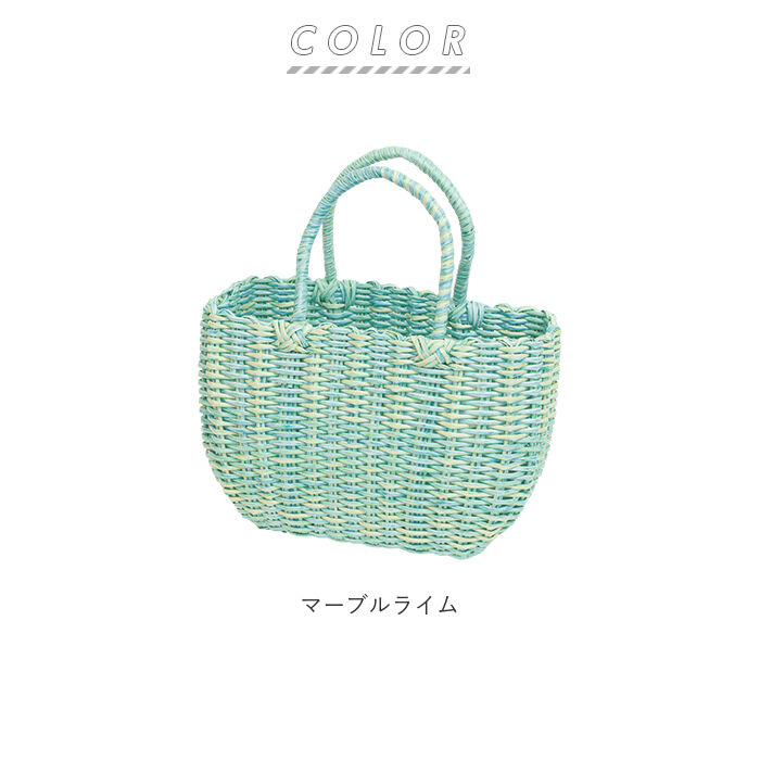 BACKYARD FAMILY「かごバッグ ビニール 通販 トート カゴバッグ ビニールバッグ レディース 浴衣 バッグ」|かごバッグ|