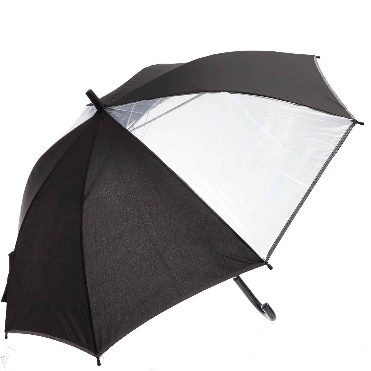 BACKYARD FAMILY「ジャンプ傘 55cm 8本骨 通販 傘 キッズ 子供用 子ども ジャンプ ワンタッチ キッズ傘」|傘|ブラック1