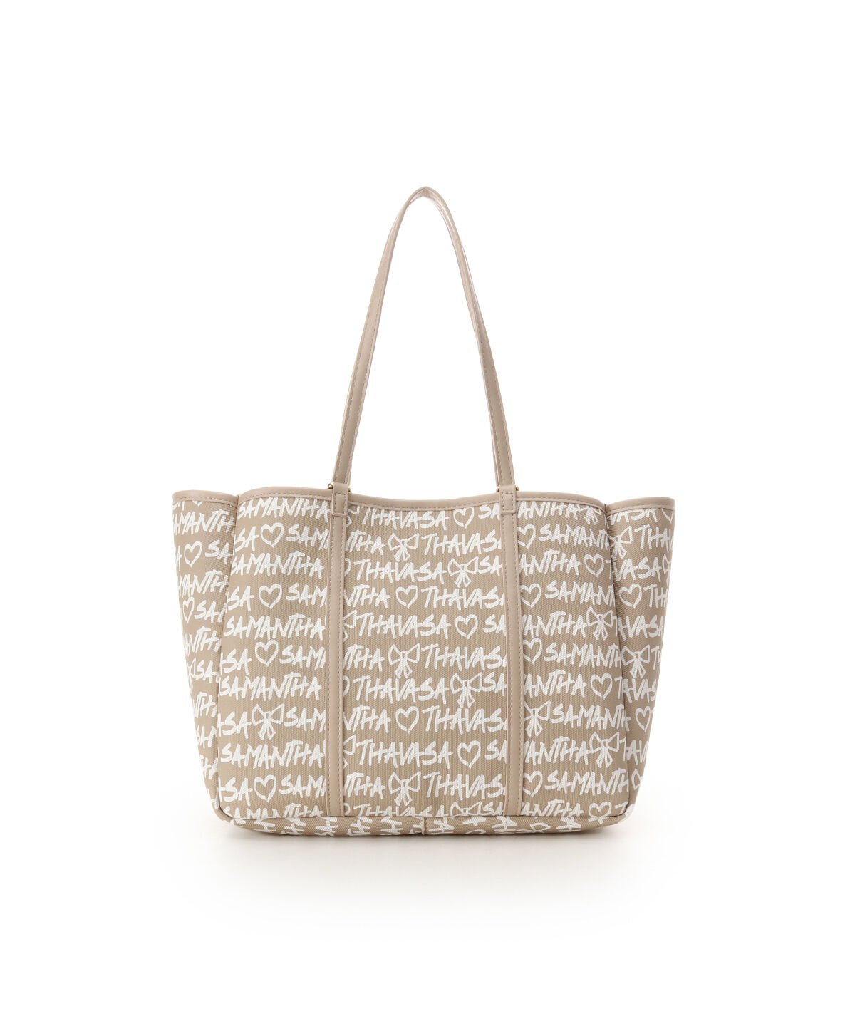Samantha Thavasa「スクリッタ柄キャンバスデザイン合皮トートバッグ[Revival Collection]」|トートバッグ|