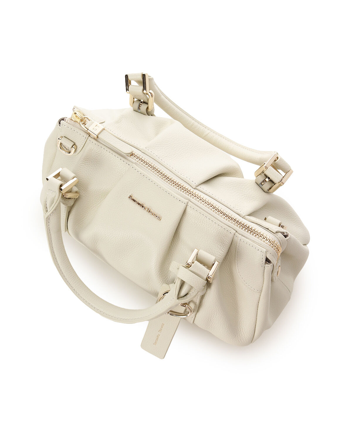 Samantha Thavasa「タックデザインソフトレザーハンドバッグ」|ハンドバッグ|