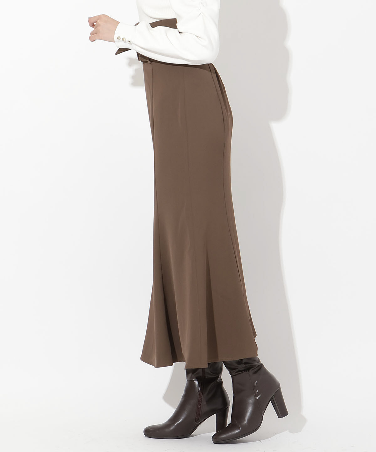 アンドクチュール「ウエスト折り返しマーメイドスカート」|スカート|