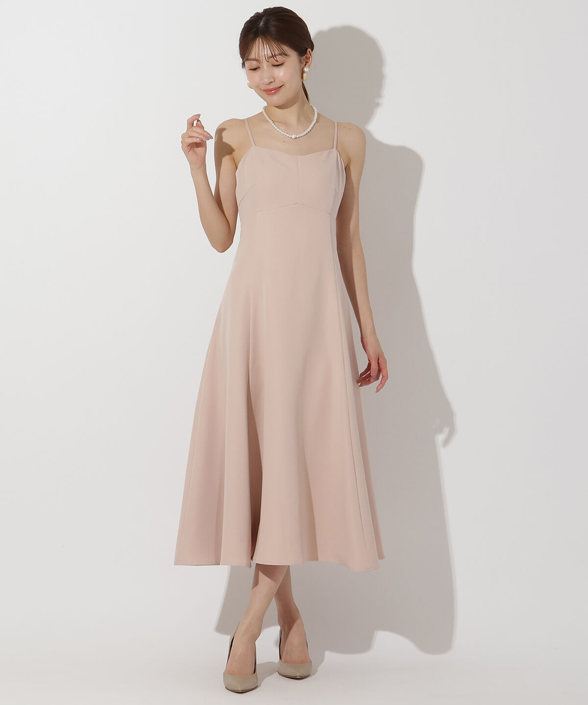 アンドクチュール「ラメフラワーチュールレイヤードドレス」|ドレス|