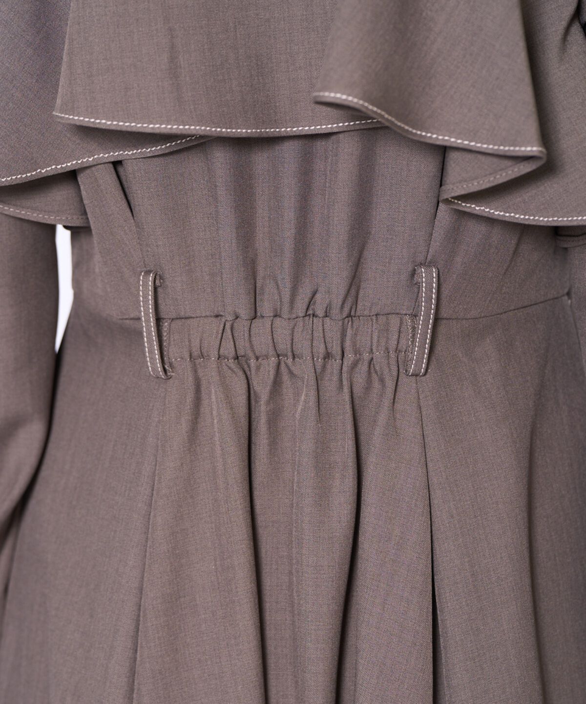 アンドクチュール「フリルケープシャツワンピース」|ワンピース|