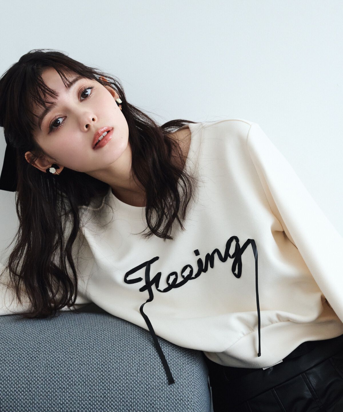 REDYAZEL「テープ刺繍スウェット」|Tシャツ・カットソー|