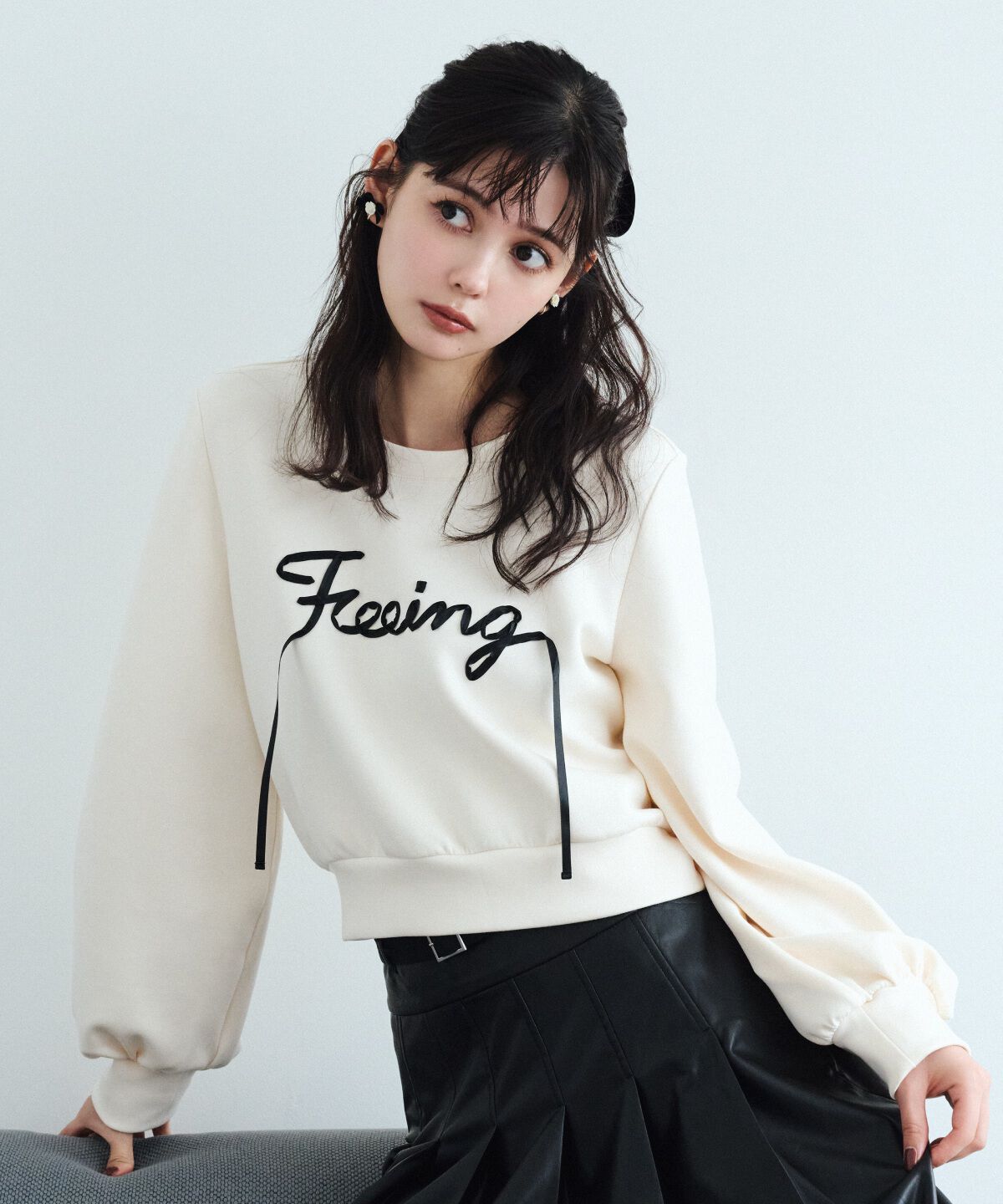 REDYAZEL「テープ刺繍スウェット」|Tシャツ・カットソー|