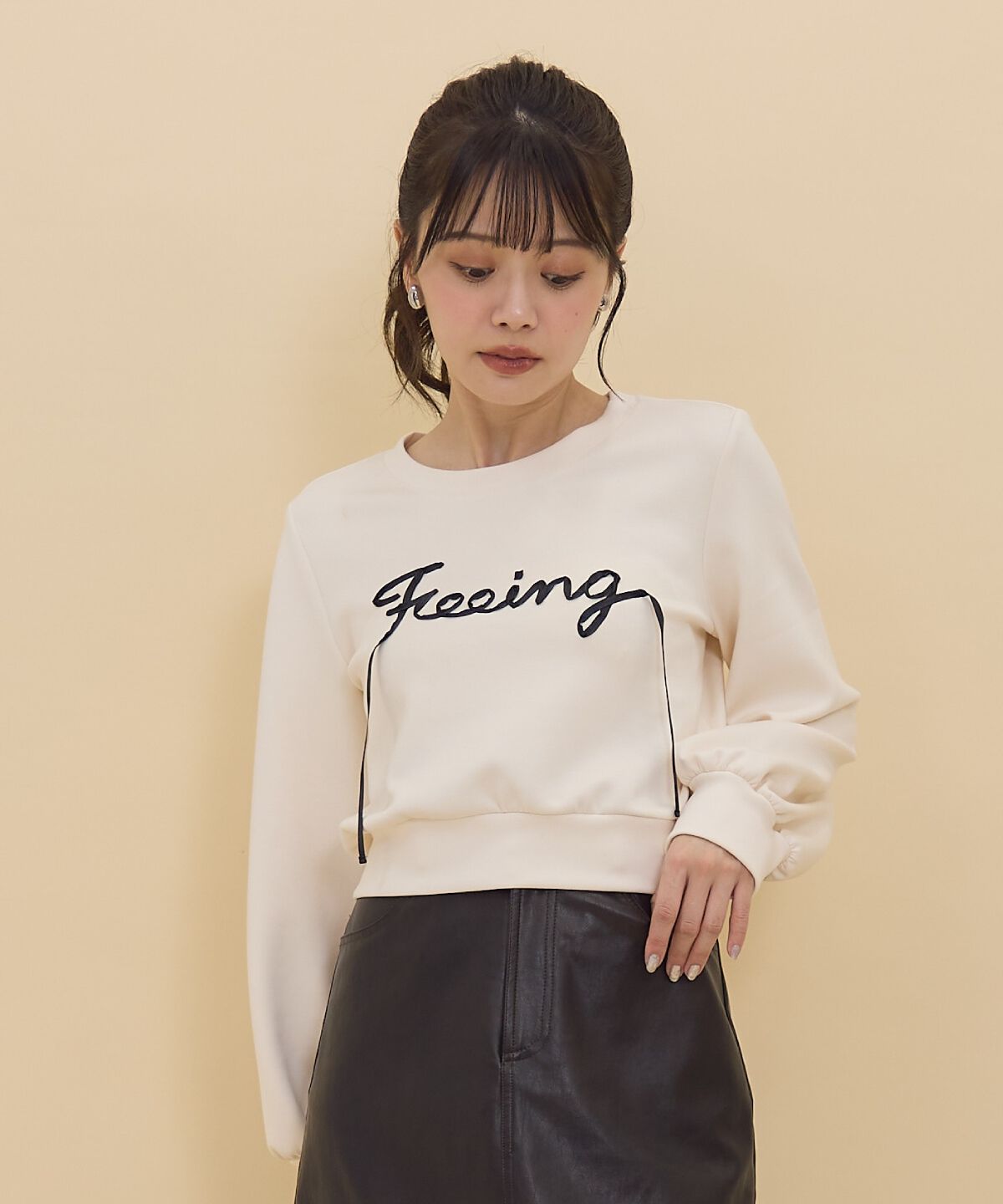 REDYAZEL「テープ刺繍スウェット」|Tシャツ・カットソー|