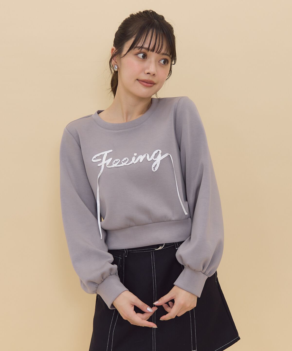 REDYAZEL「テープ刺繍スウェット」|Tシャツ・カットソー|