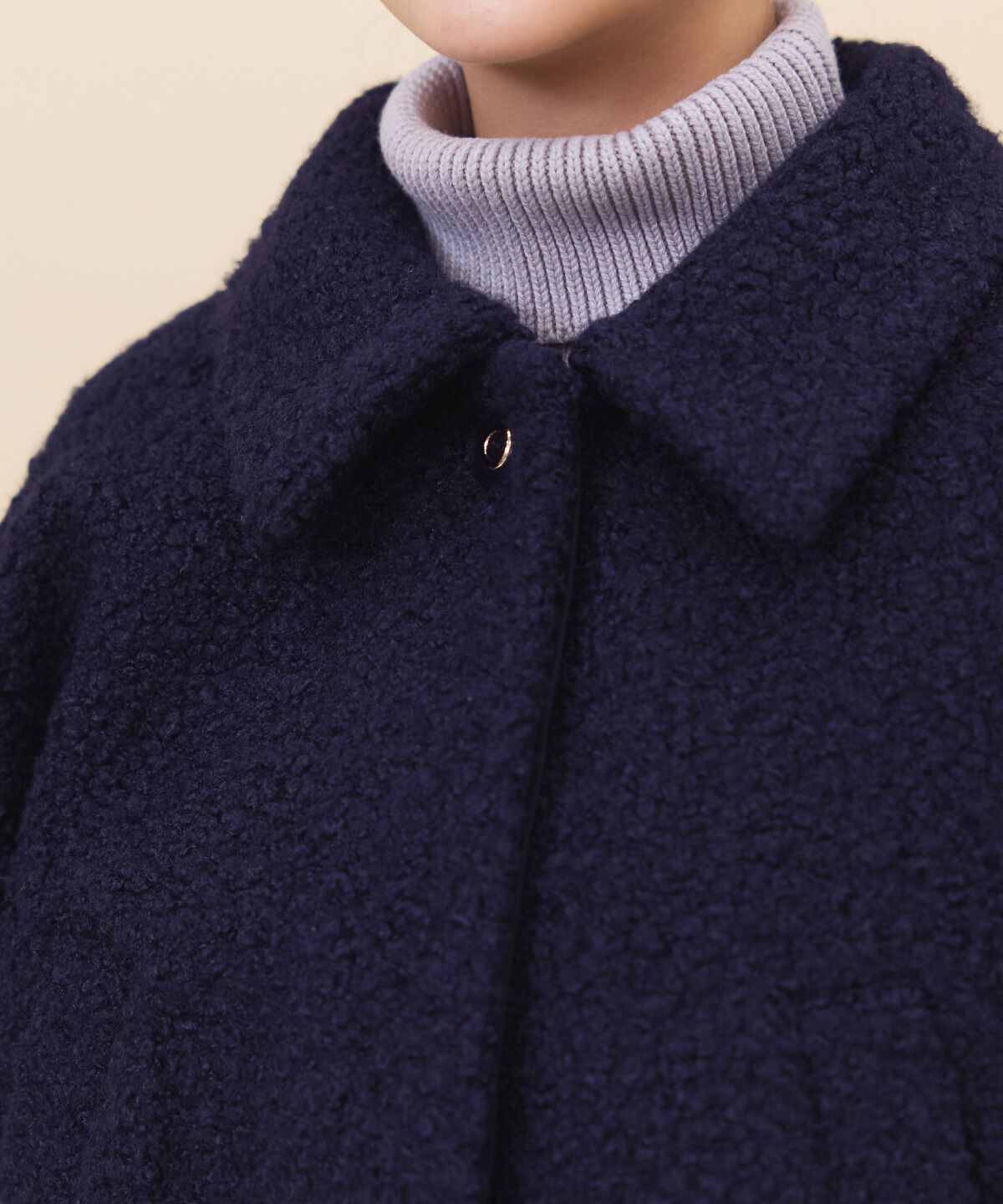 REDYAZEL「ブークレショートコート」|ステンカラーコート|