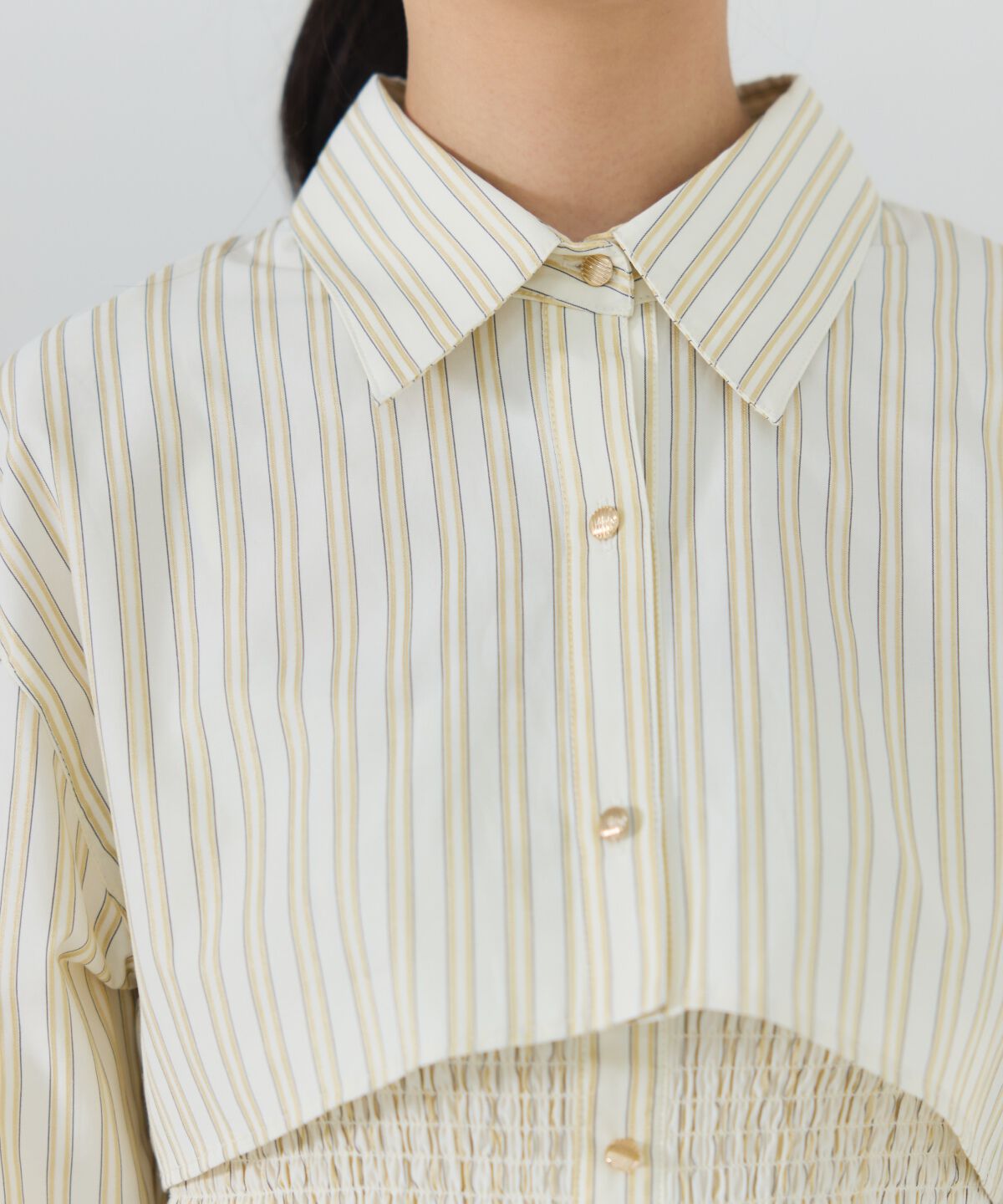 REDYAZEL「ストライプシャツ＆ミニワンピースセット」|ワンピース|