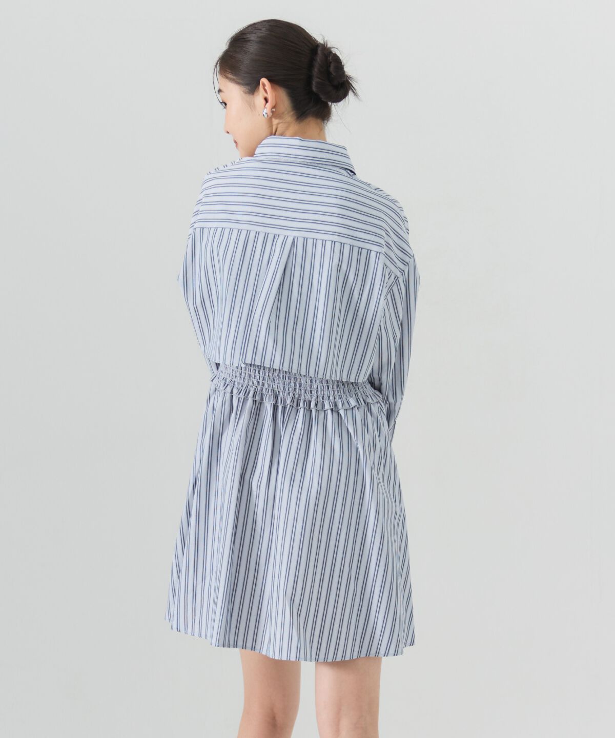 REDYAZEL「ストライプシャツ＆ミニワンピースセット」|ワンピース|