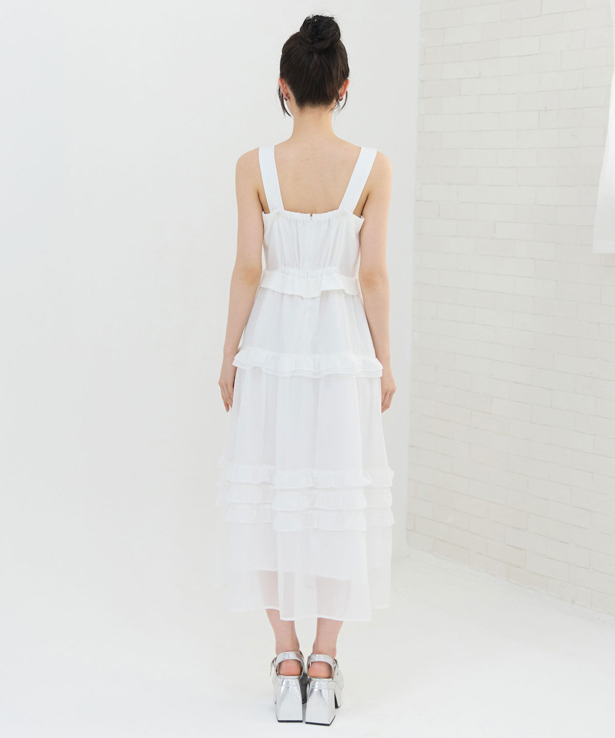 REDYAZEL「ビスチェ&times;メニーフリルティアードワンピース」|ワンピース|