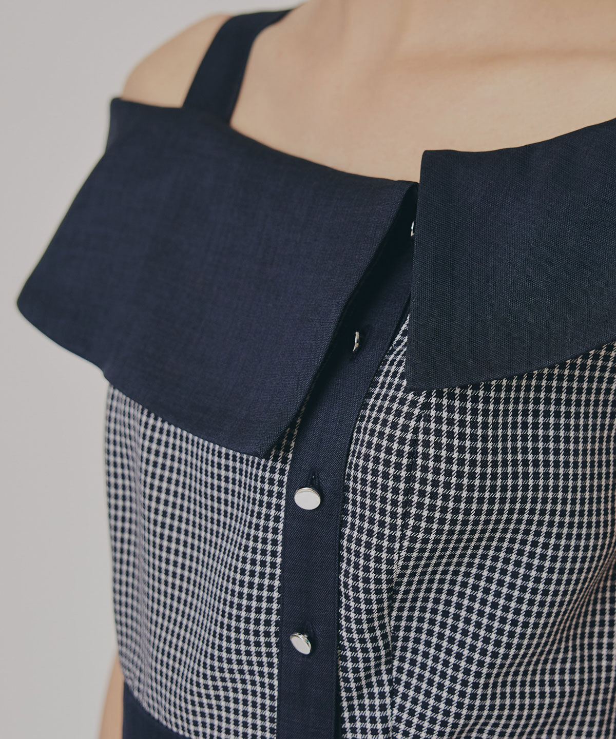 REDYAZEL「バイカラーアシメショルダーワンピース」|ワンピース|