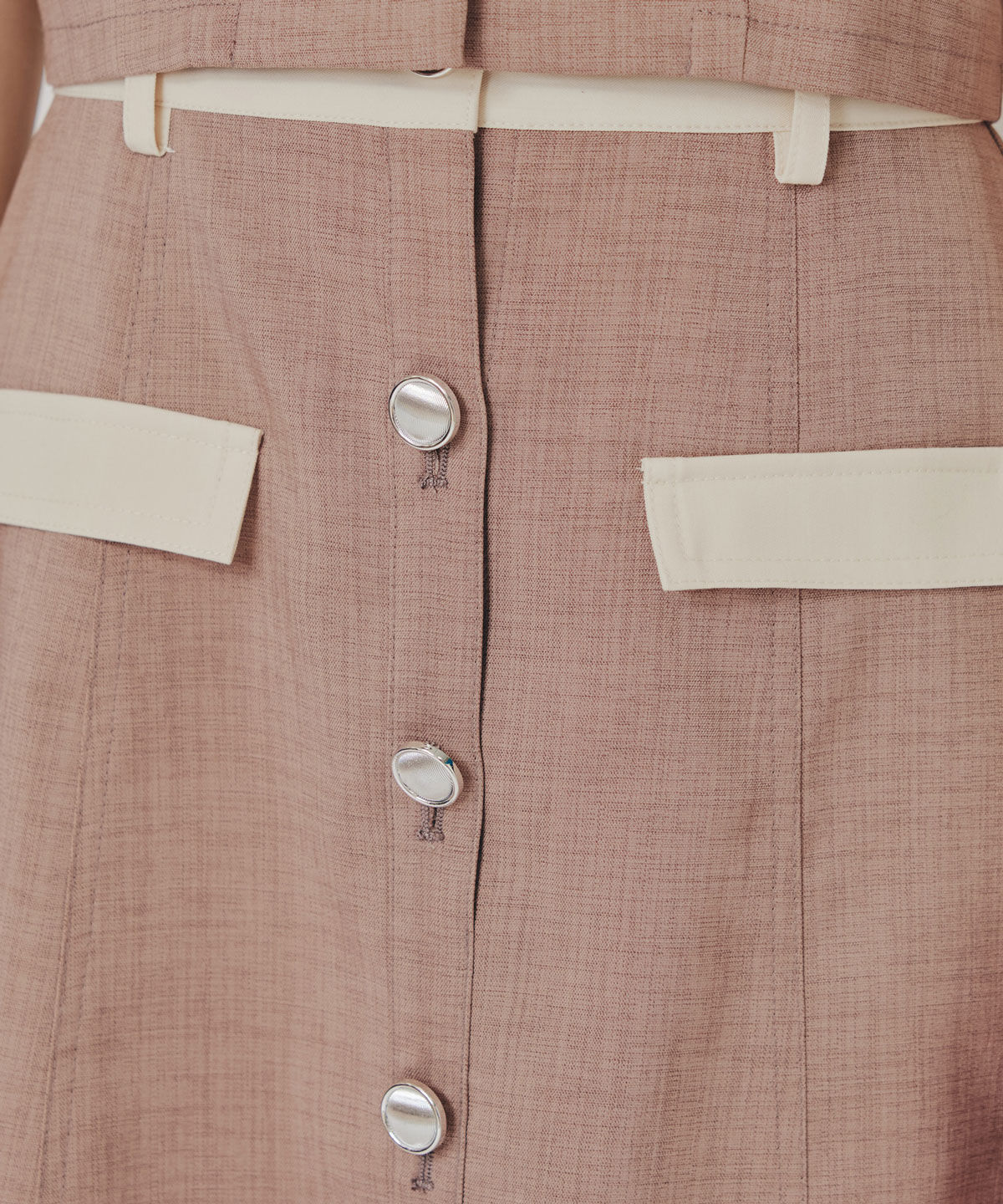 REDYAZEL「バイカラーミニマムジャケット&ミニスカートセットアップ」|ワンピース|