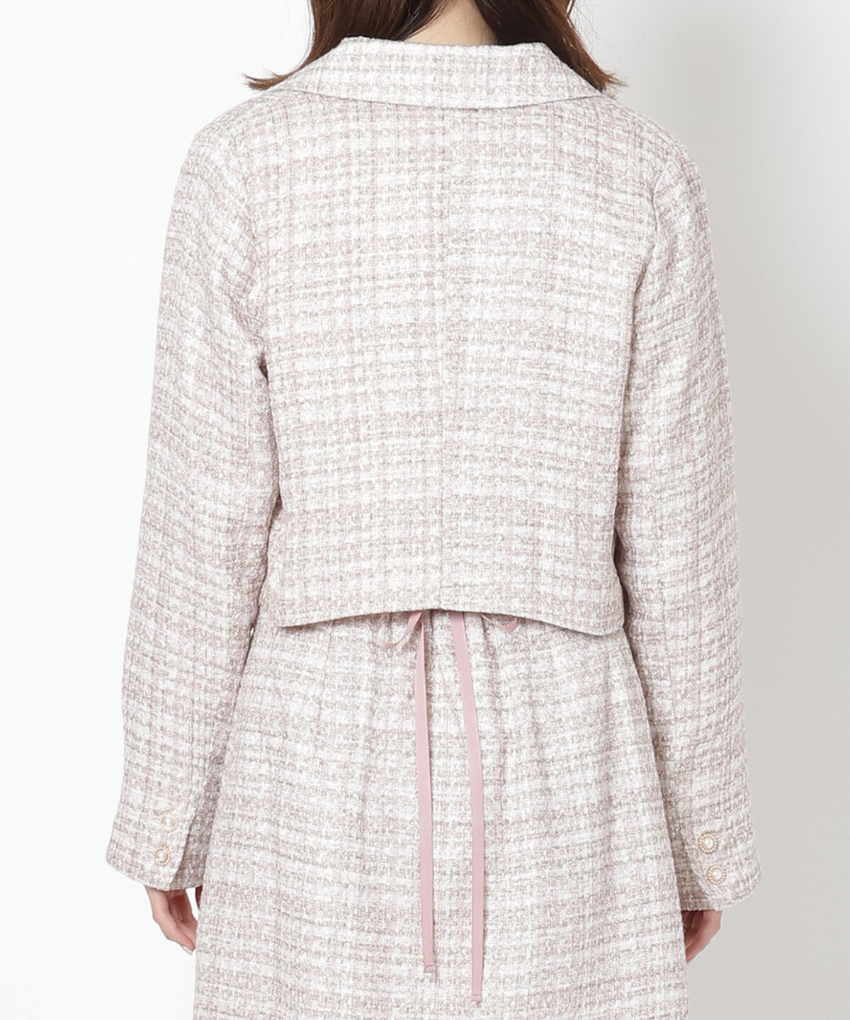 WILLSELECTION「ラメツイードダブルボタンジャケット」|テーラードジャケット|