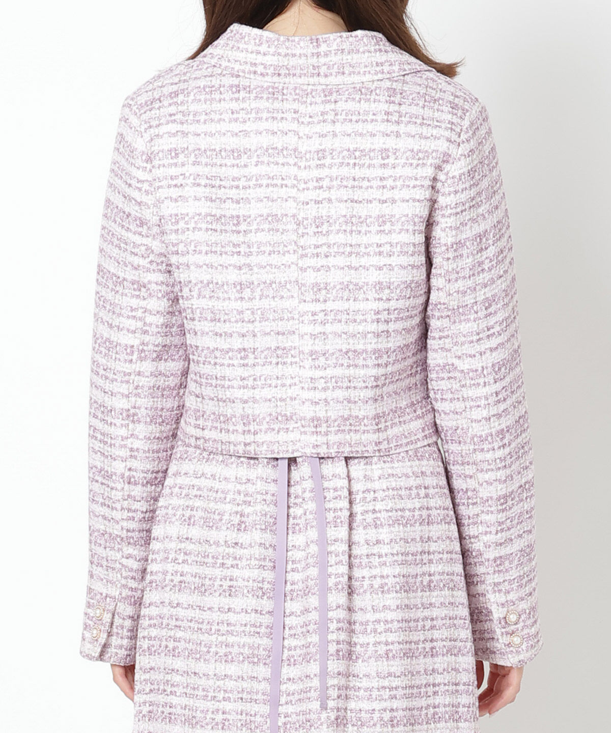 WILLSELECTION「ラメツイードダブルボタンジャケット」|テーラードジャケット|