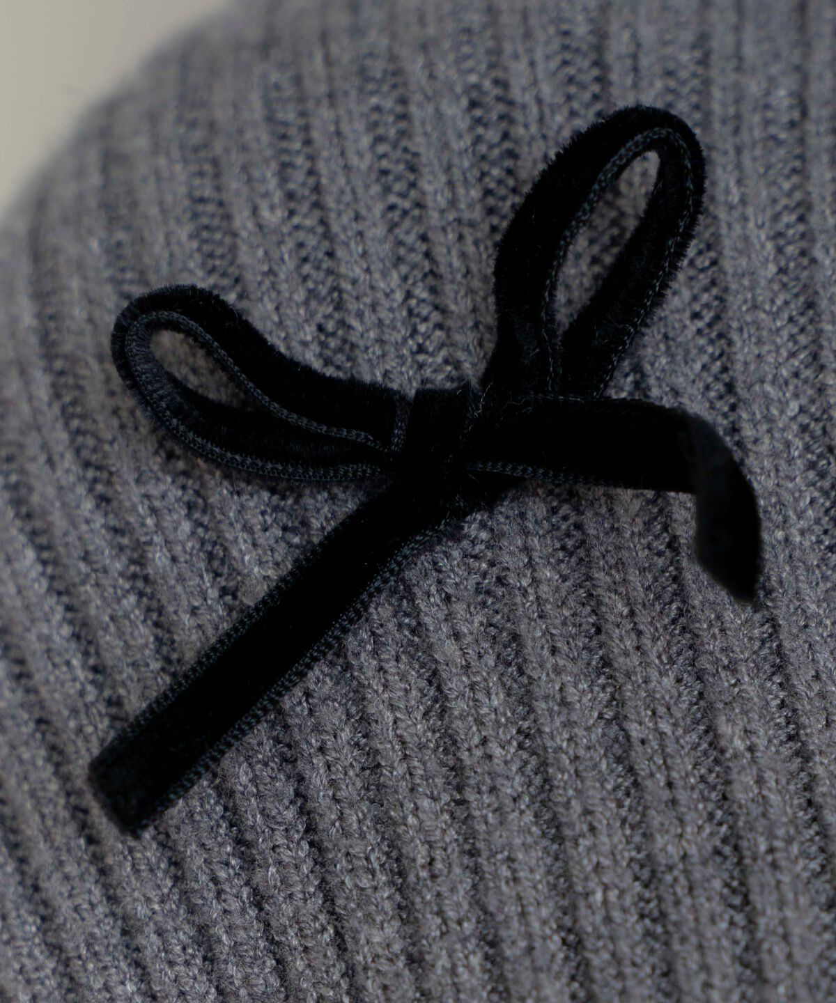 WILLSELECTION「リボンクロップドオフタートルニット」|ニット・セーター|