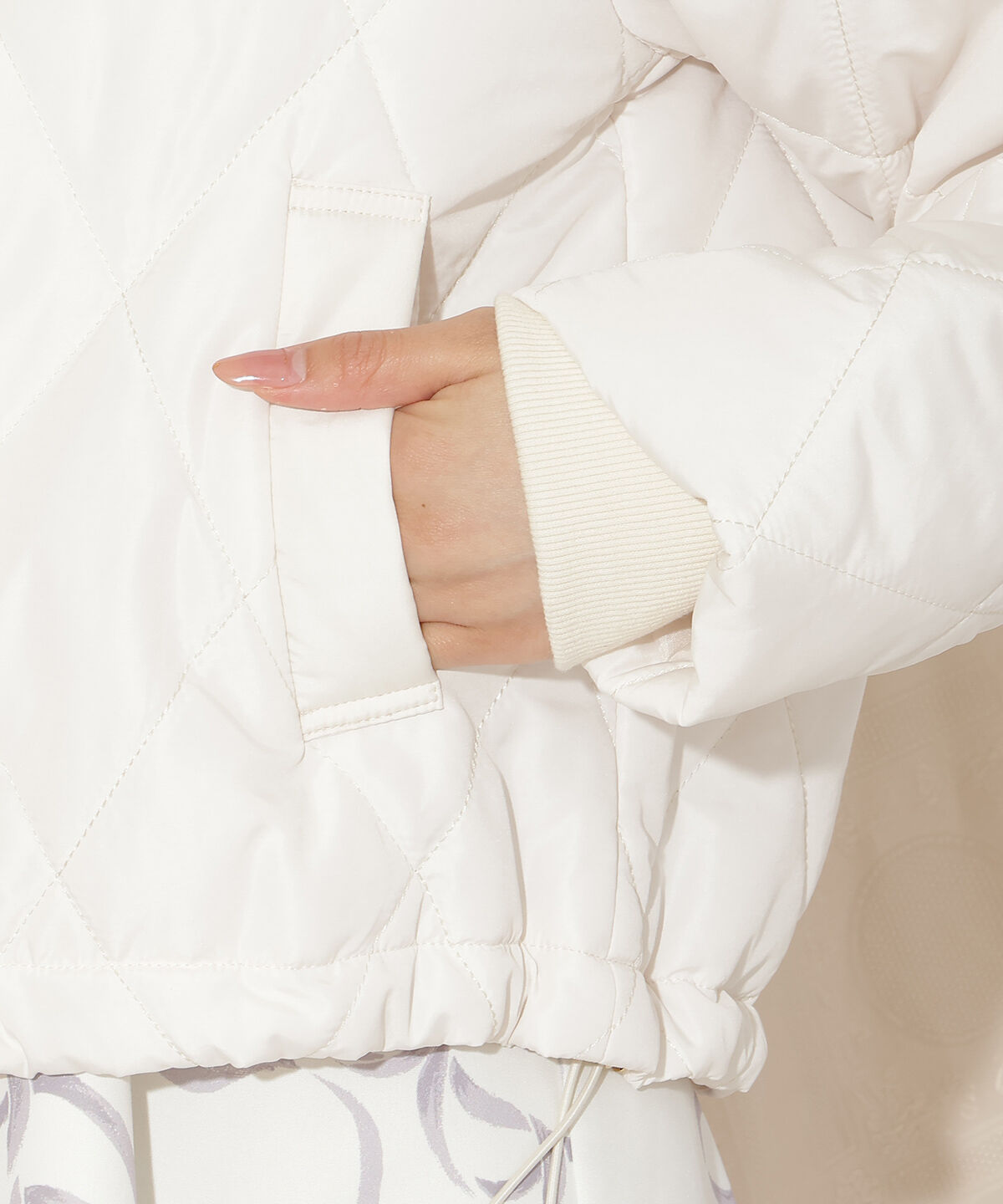 WILLSELECTION「ダイヤキルティングリボン中綿ブルゾン」|ブルゾン・スタジャン|