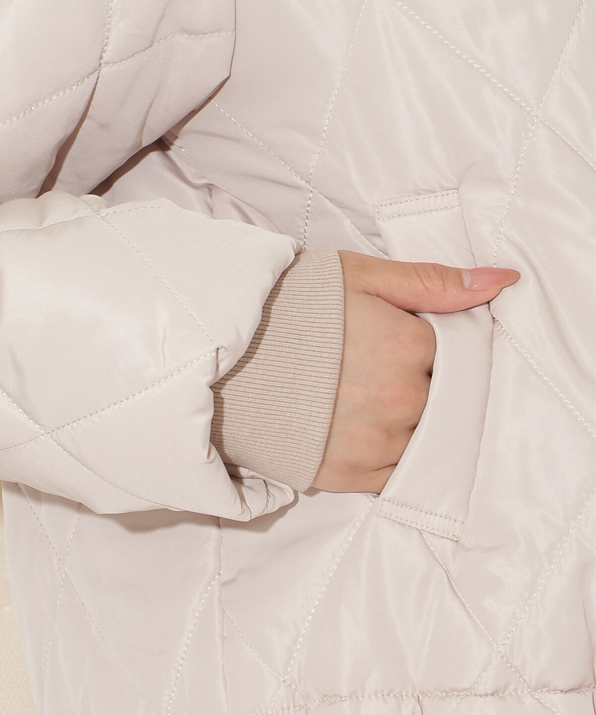 WILLSELECTION「ダイヤキルティングリボン中綿ブルゾン」|ブルゾン・スタジャン|