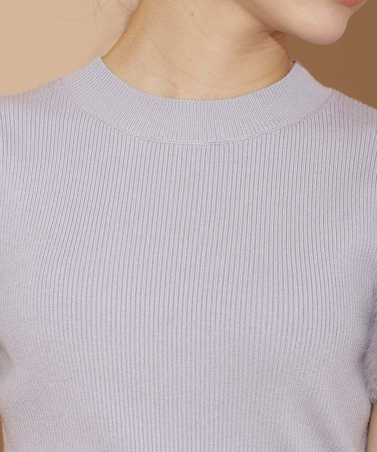 WILLSELECTION「ファースリーブニットプルオーバー」|ニット・セーター|