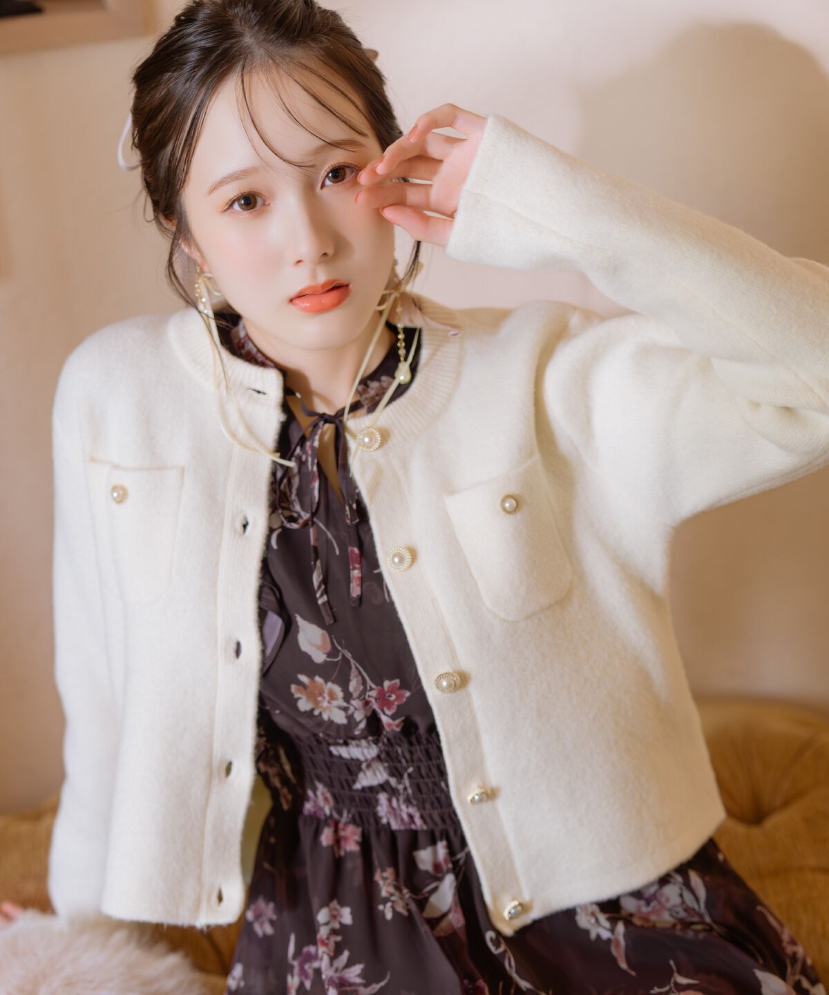 WILLSELECTION「モヘアライクニットジャケット」|カーディガン|