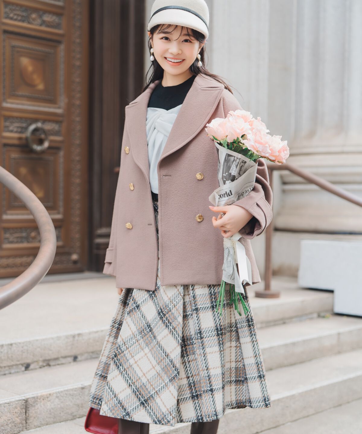 WILLSELECTION「ゴールドボタンミドル丈Ｐコート」|その他|