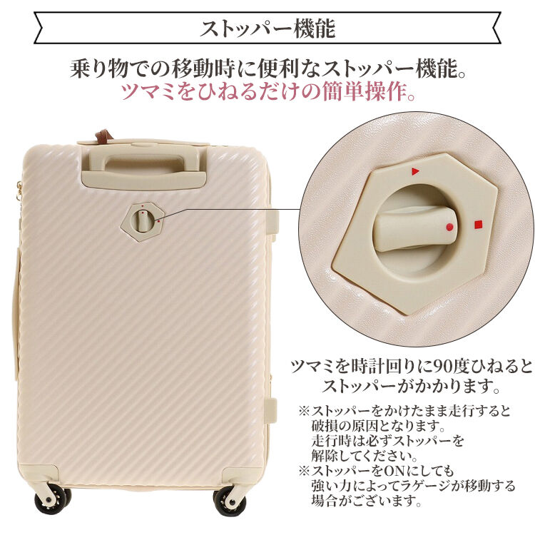 Jewelna Rose「HaNT&times;ジュエルナローズ コラボ スーツケース Mサイズ 06822」|キャリーケース|