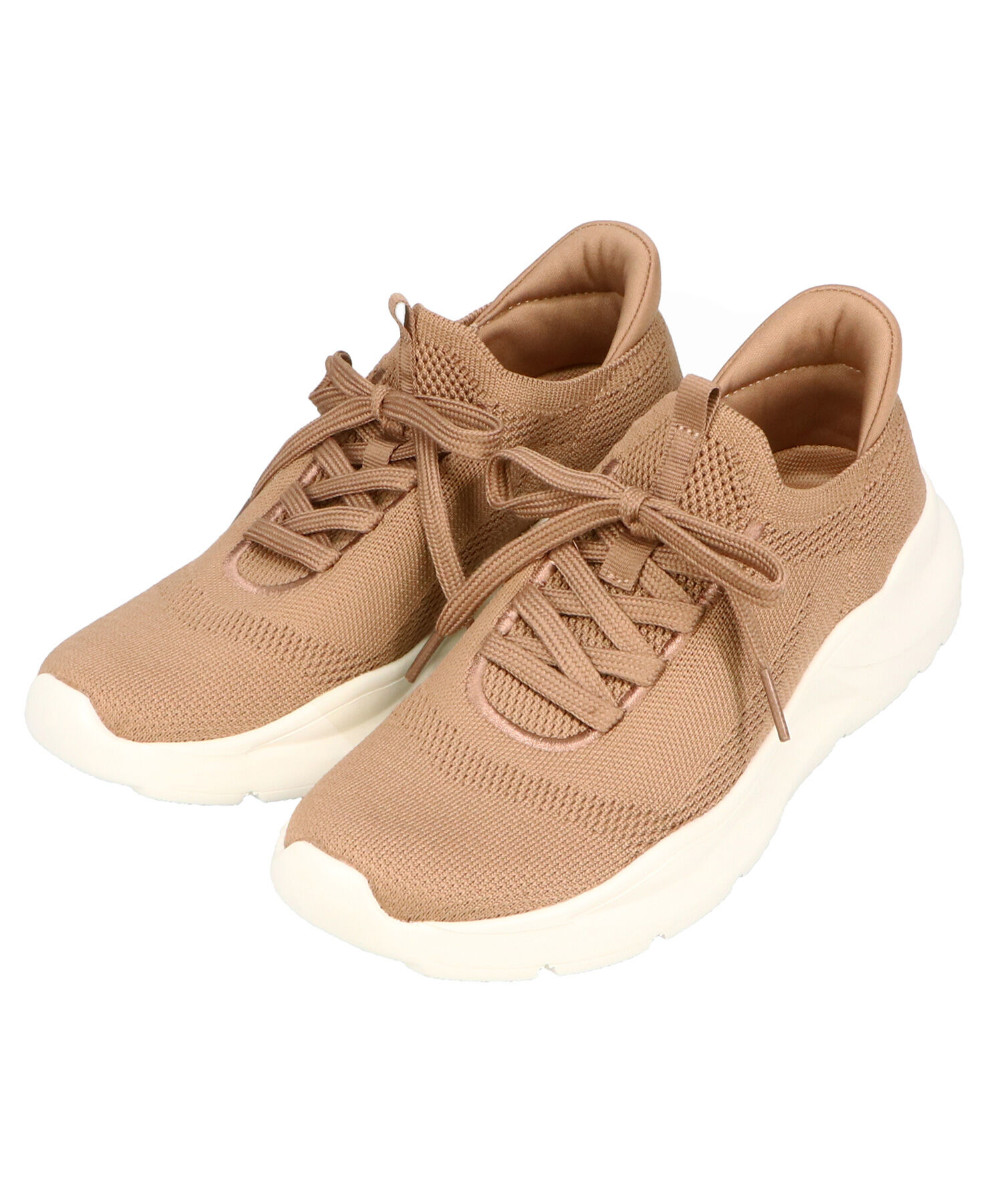 ORiental TRaffic「●再入荷● 【瞬間フィット】 ニットスニーカー /OT3757 軽量 歩きやすい 楽ちん ハンズフリー」|スニーカー|