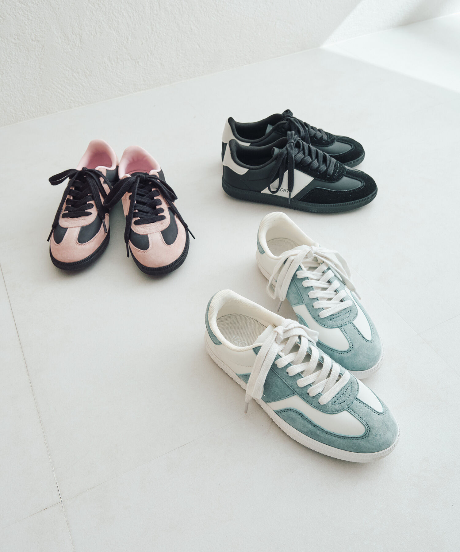 ORiental TRaffic「●2025春夏新作●フラットソール配色スニーカー/OT3759」|スニーカー|BLUE