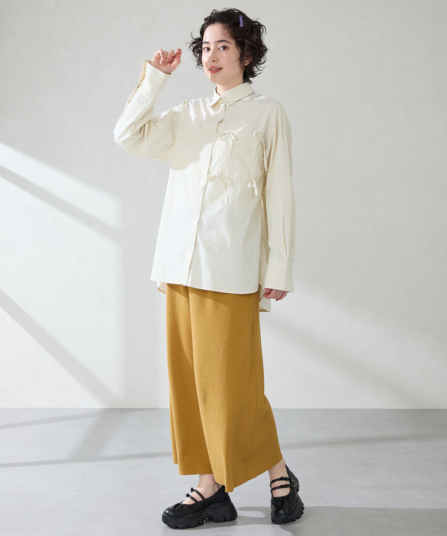 ORiental TRaffic「【予約】●2025秋冬新作●ダブルリボンスニーカーソールシューズ/51307」|スニーカー|