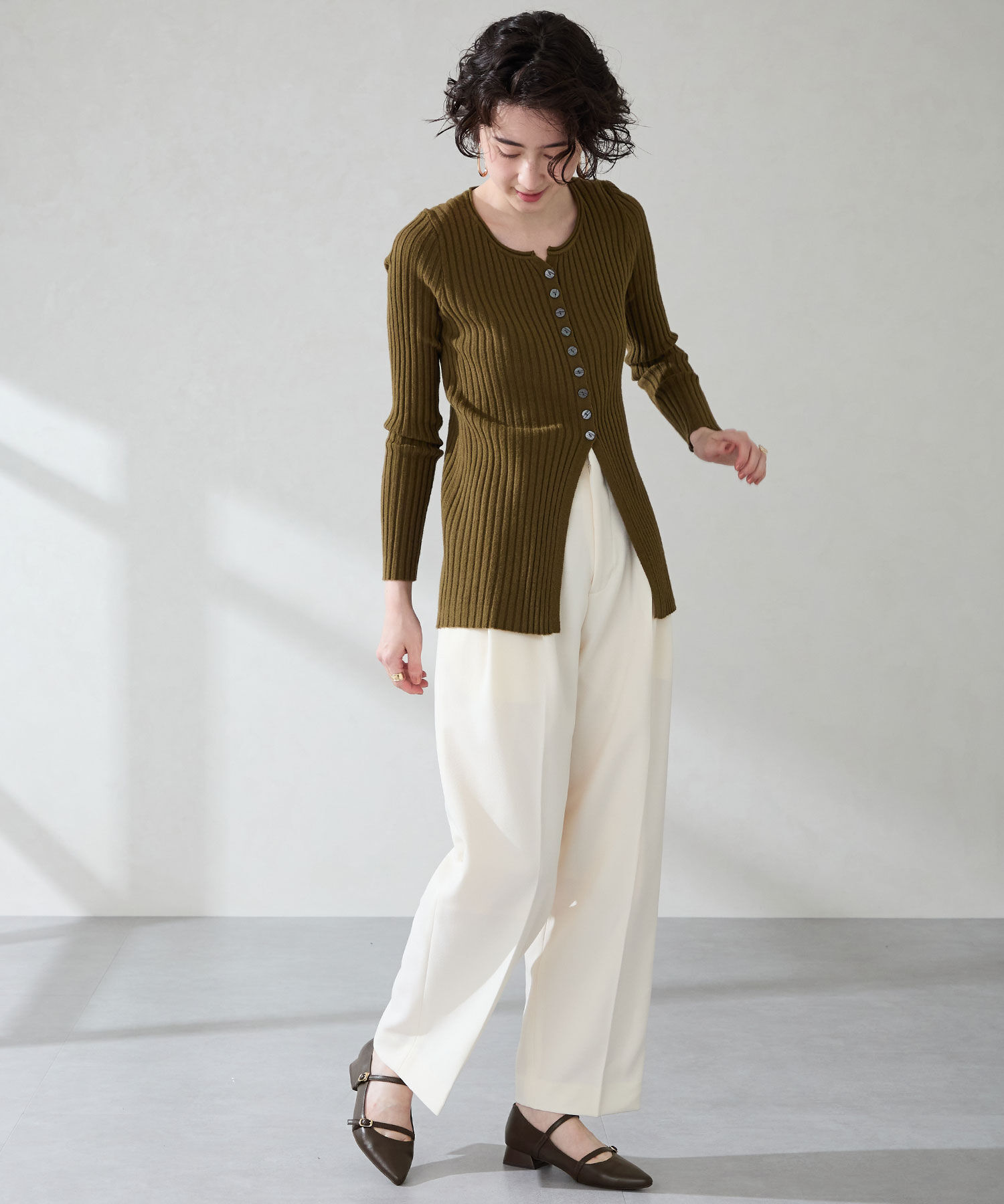 ORiental TRaffic「●2025秋冬新作●ポインテッドトゥダブルストラップパンプス/51306」|パンプス|