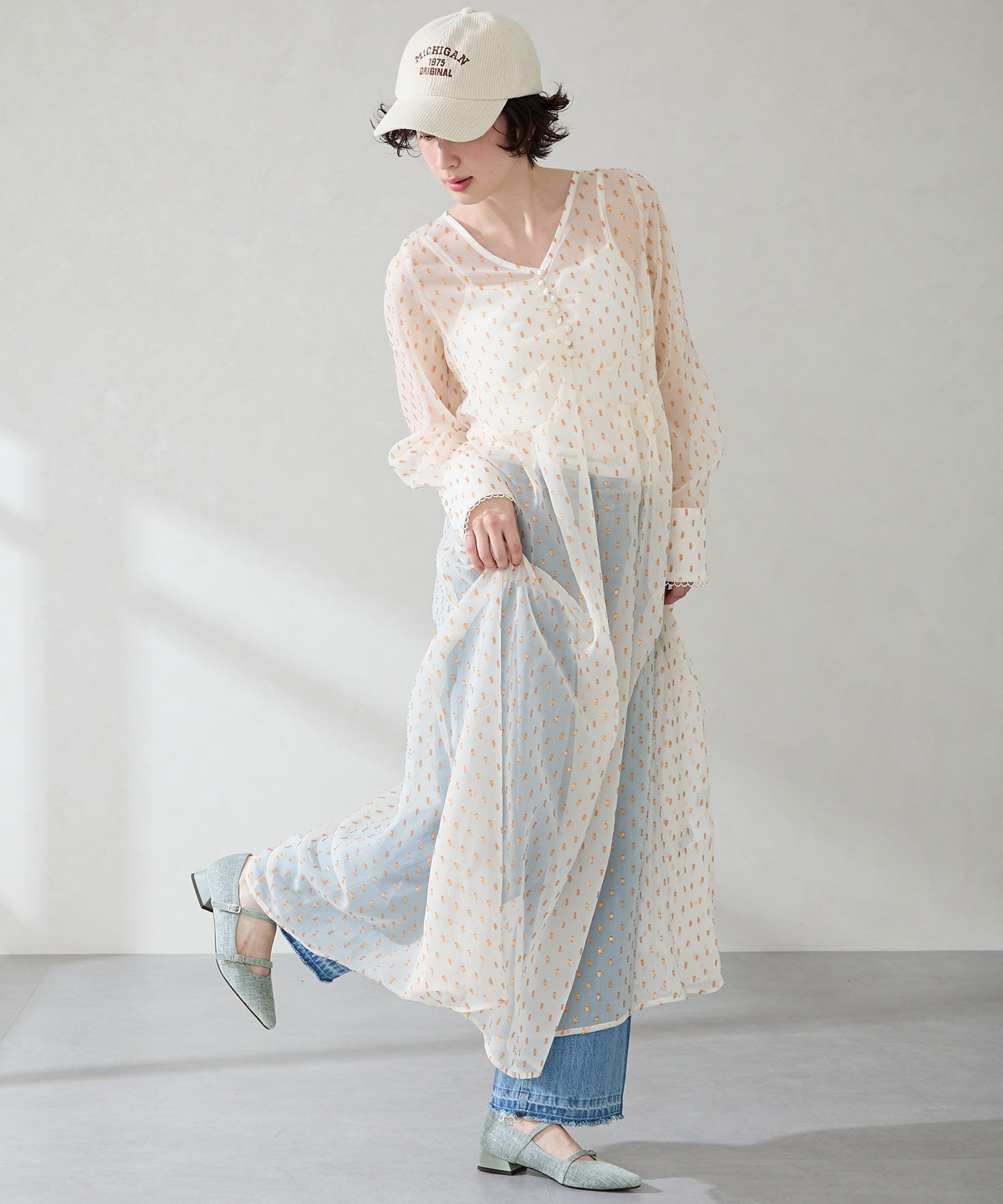 ORiental TRaffic「●2025秋冬新作●ポインテッドトゥダブルストラップパンプス/51306」|パンプス|