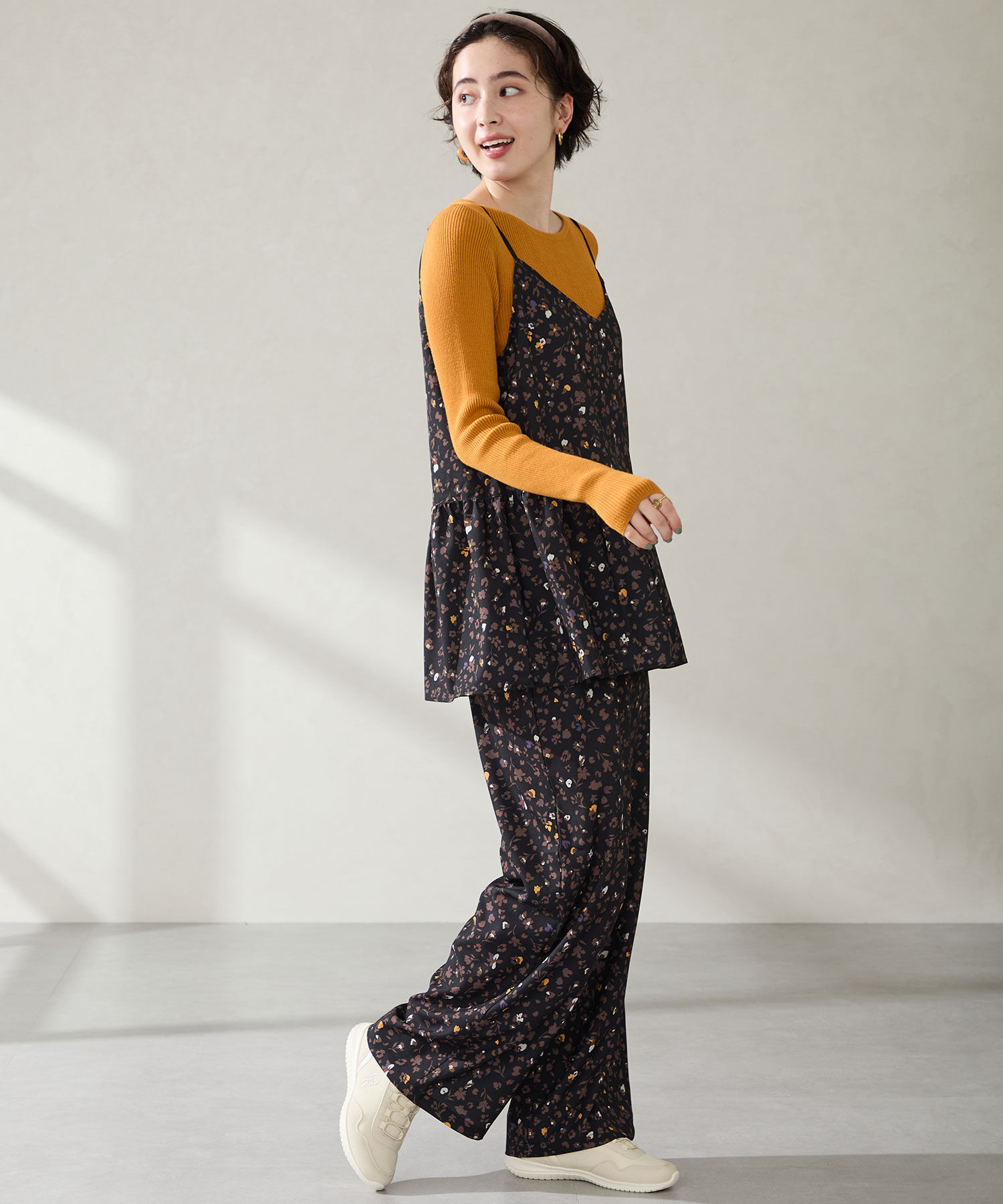 ORiental TRaffic「●2025秋冬新作●【瞬間フィット】 ゴム シューレース スニーカー /OT3786 ハンズフリー」|スニーカー|