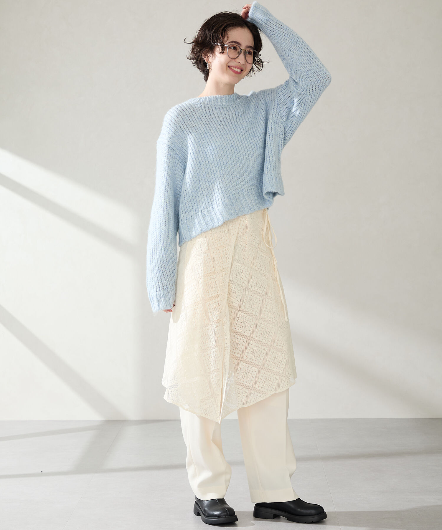 ORiental TRaffic「●2025秋冬新作●ラウンドトゥ サイドゴアブーツ /51414」|ショートブーツ|