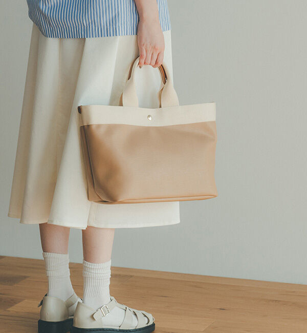 TOPKAPI BREATH「【VERY 10月号掲載】RIPPLE リプル ネオレザー A4トートバッグ」|トートバッグ|ミルクティ