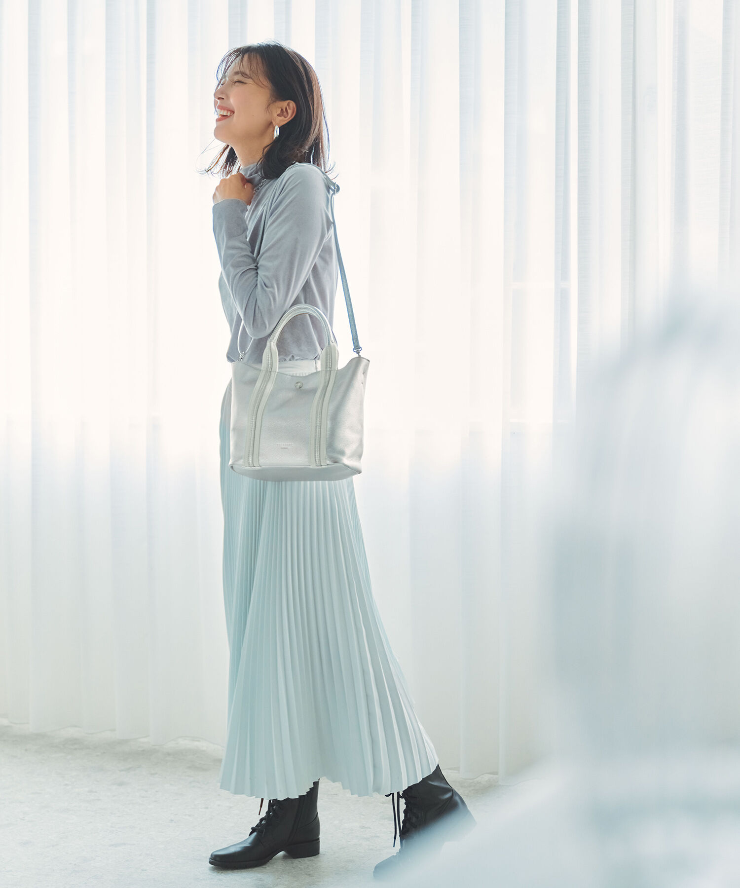 TOPKAPI TREASURE「ソフトシュリンク テープコンビ ミニ トート バッグ ショルダーベルト付」|トートバッグ|