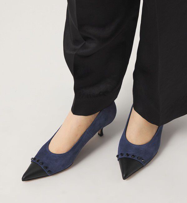 ODETTE E ODILE「トラペーズスタッズ パンプス45&uarr;」|パンプス|