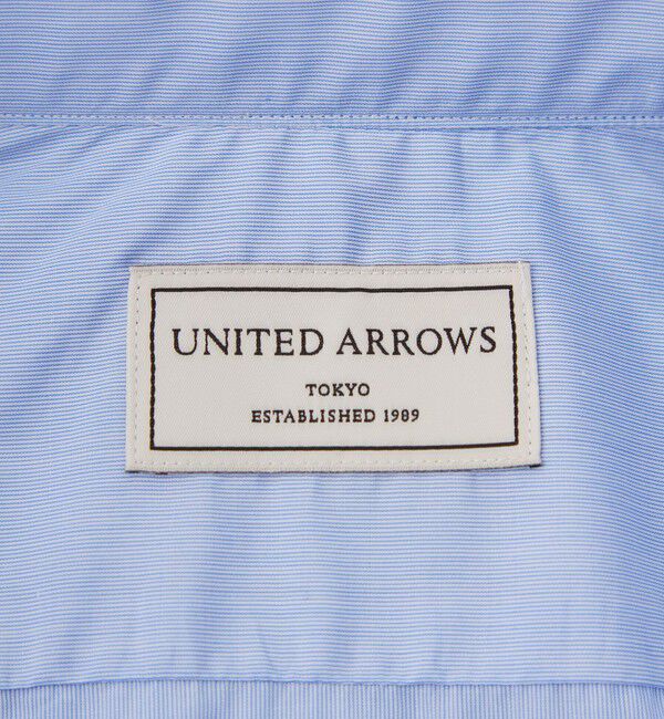 UNITED ARROWS「ALBINI/ヘアラインストライプ　セミワイドカラーシャツ」|シャツ・ブラウス|