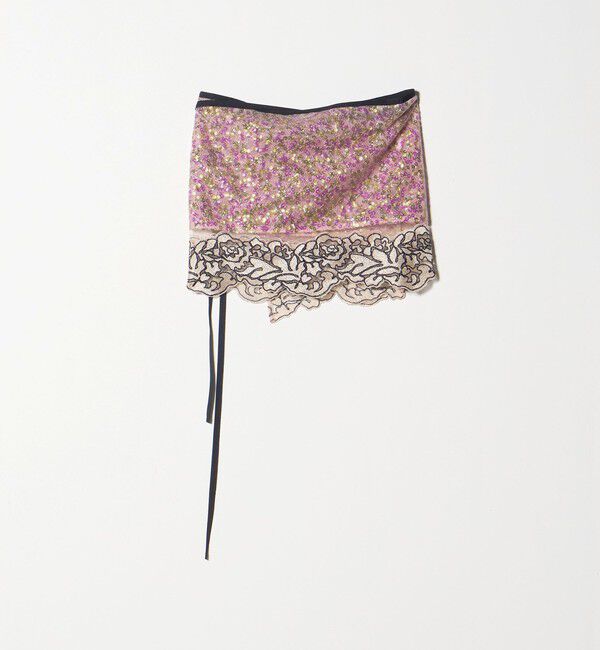 AEWEN MATOPH「＜AEWEN MATOPH＞チュールスパンコールレースラップスカート」|スカート|