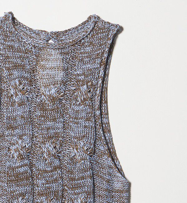 AEWEN MATOPH「＜AEWEN MATOPH＞ミックスヤーンケーブルノースリーブニット ‐ ウォッシャブル ‐」|ベスト・ジレ|