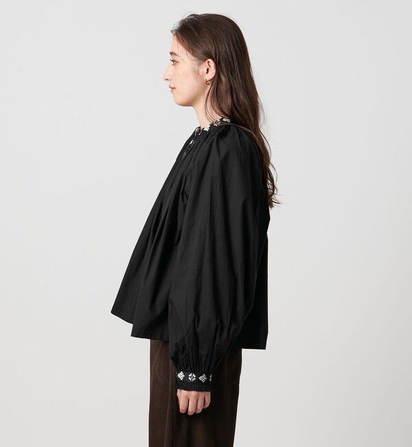 UNITED ARROWS「【別注】＜dahl&rsquo;ia＞エンブロイダリー ボリューム ブラウス」|シャツ・ブラウス|